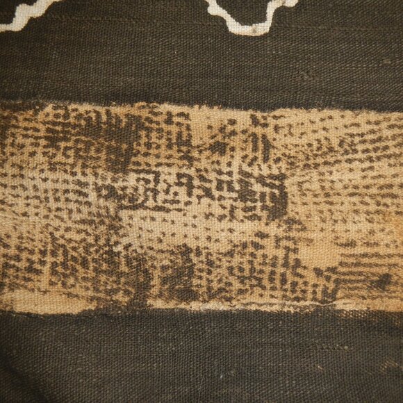 Very Old African Mudcloth Tablecloth Tapestry Blanket hand painted woven dyed - Picture 4 of 6